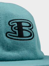Preppy Wool Blend Cap - Aqua Teal