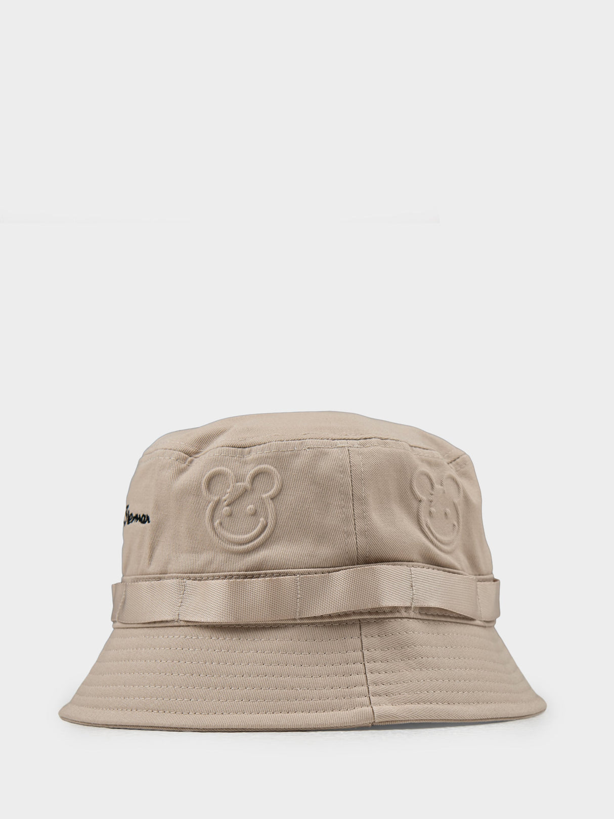 Bear Embossed Bucket Hat - Cornstalk