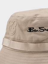 Bear Embossed Bucket Hat - Cornstalk