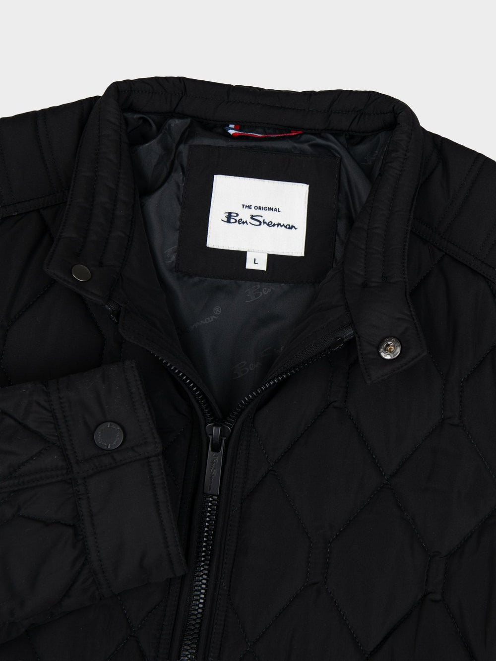 Quilted Bomber Jacket - Black - view 2