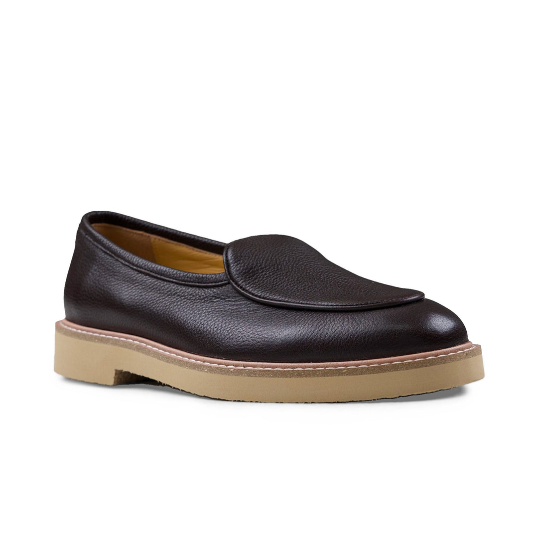 Camden Leather Slip On - Coffee Cream