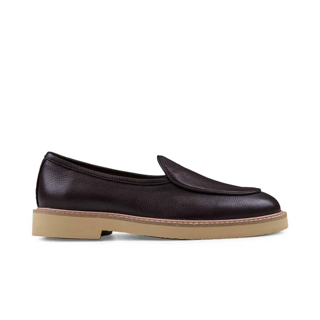 Camden Leather Slip On - Coffee Cream