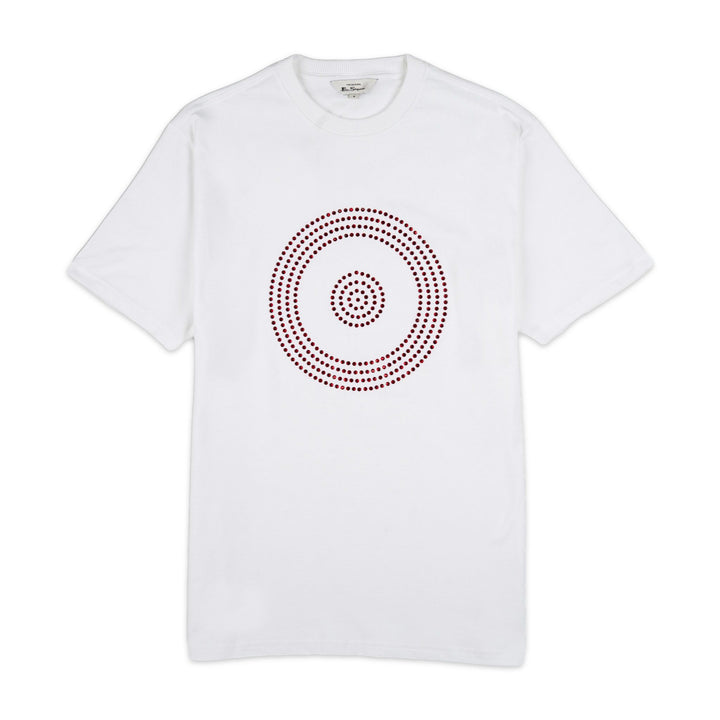 TARGET BLING TEE SHIRT - WHITE RED