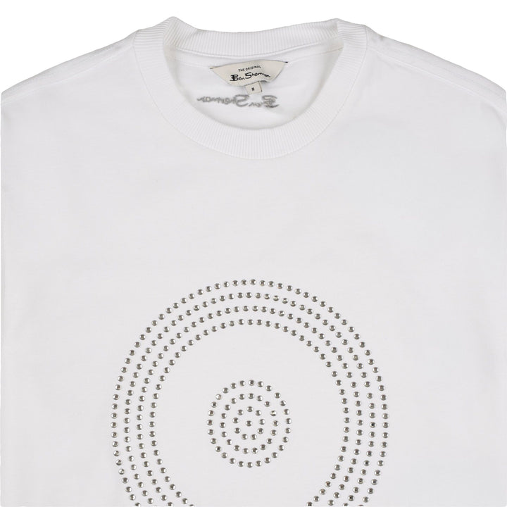 TARGET BLING TEE SHIRT - WHITE