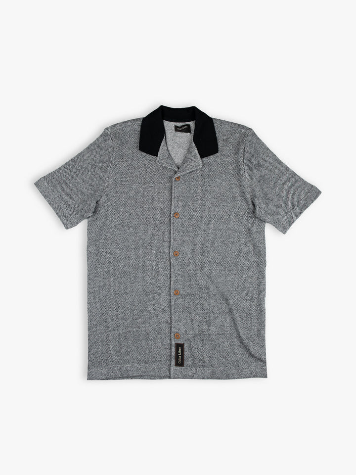 Cuba Libre Bastion Knit Shirt in Black — men&