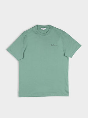 Ben Sherman Faded Mint T-Shirt - Classic crew neck tee with embroidered logo on chest