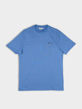 Ben Sherman Harbour Island Blue T-Shirt - Classic crew neck tee with embroidered logo on chest