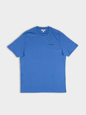 Ben Sherman Scotdale Blue T-Shirt - Classic crew neck tee with embroidered logo on chest