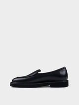 CAMDEN LEATHER SLIP ON - BLACK