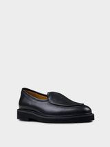 CAMDEN LEATHER SLIP ON - BLACK