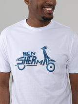 Brand Scooter Tee - White