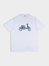 Brand Scooter Tee - White