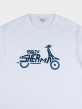Brand Scooter Tee - White