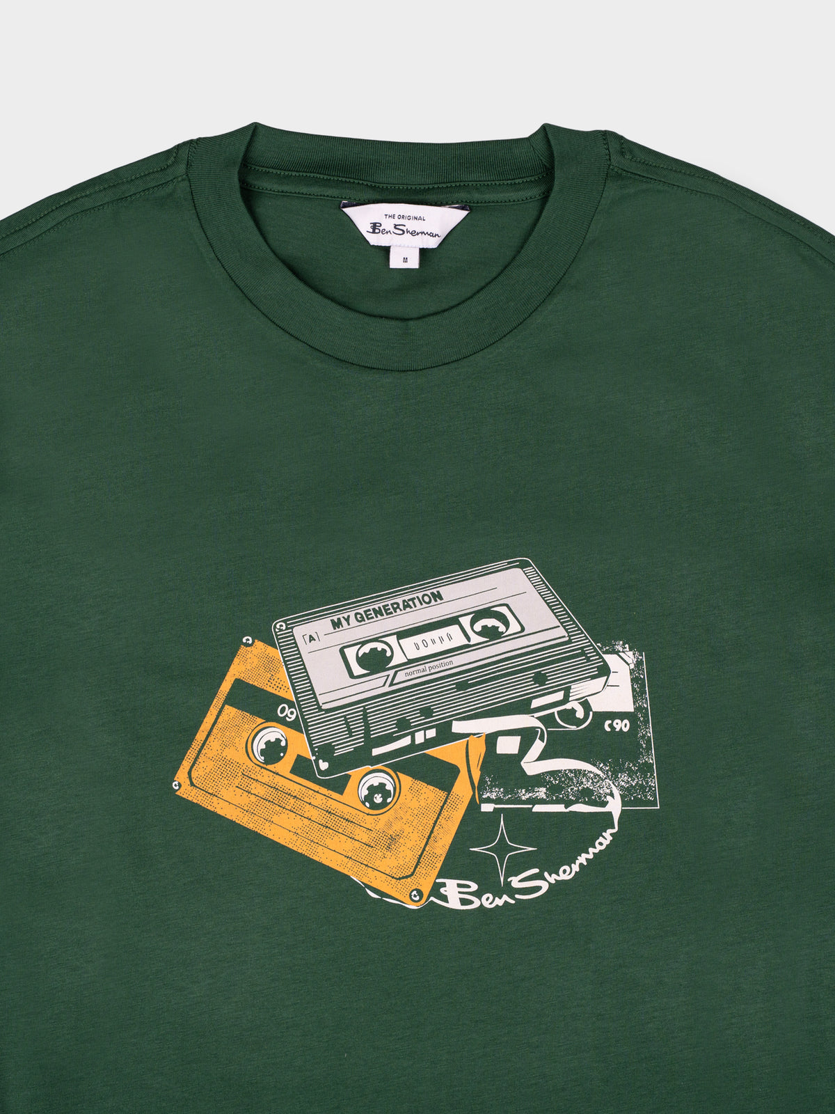 CASSETTE STACK TEE - FOREST GREEN