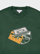 CASSETTE STACK TEE - FOREST GREEN
