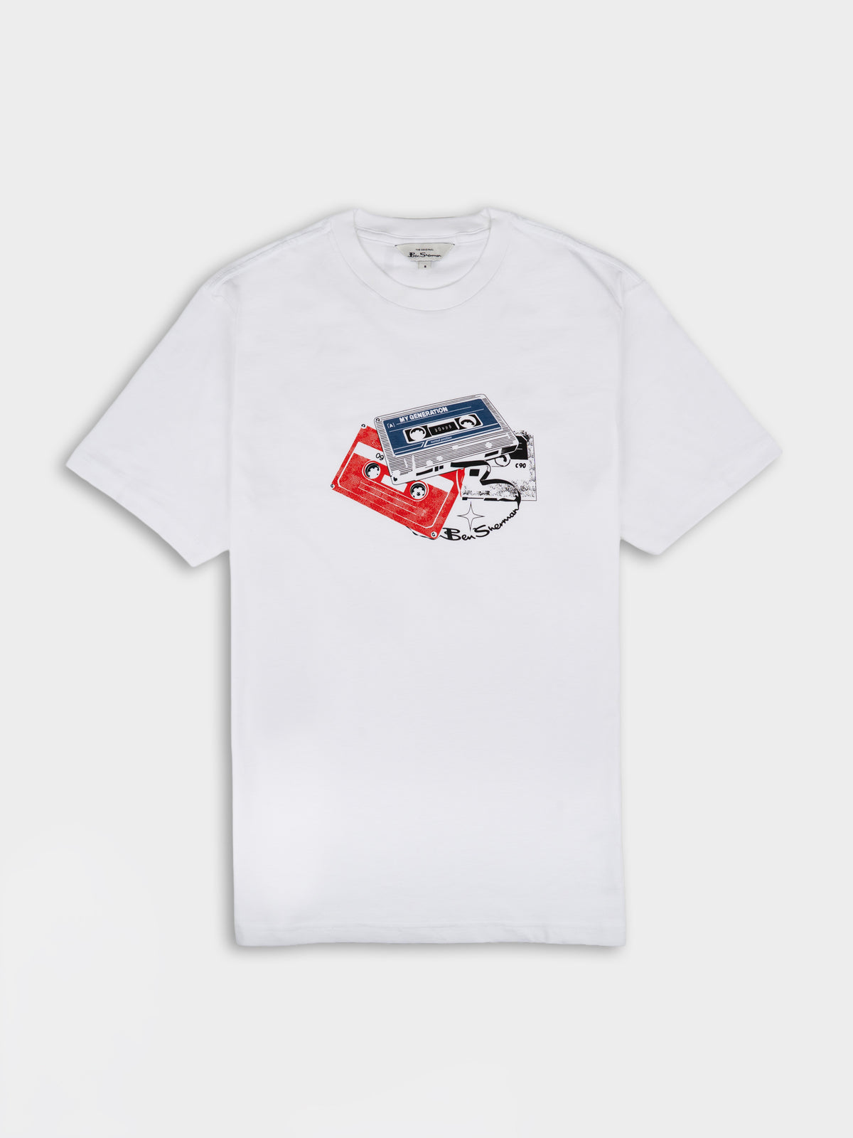 CASSETTE STACK TEE - WHITE