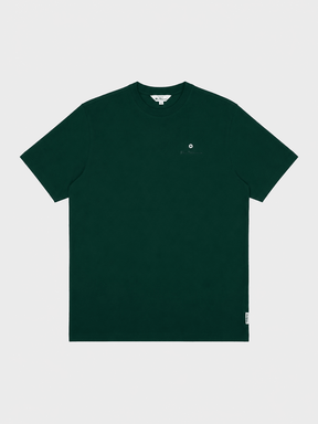 Ben Sherman Essential target print crew neck t-shirt in college green – front view