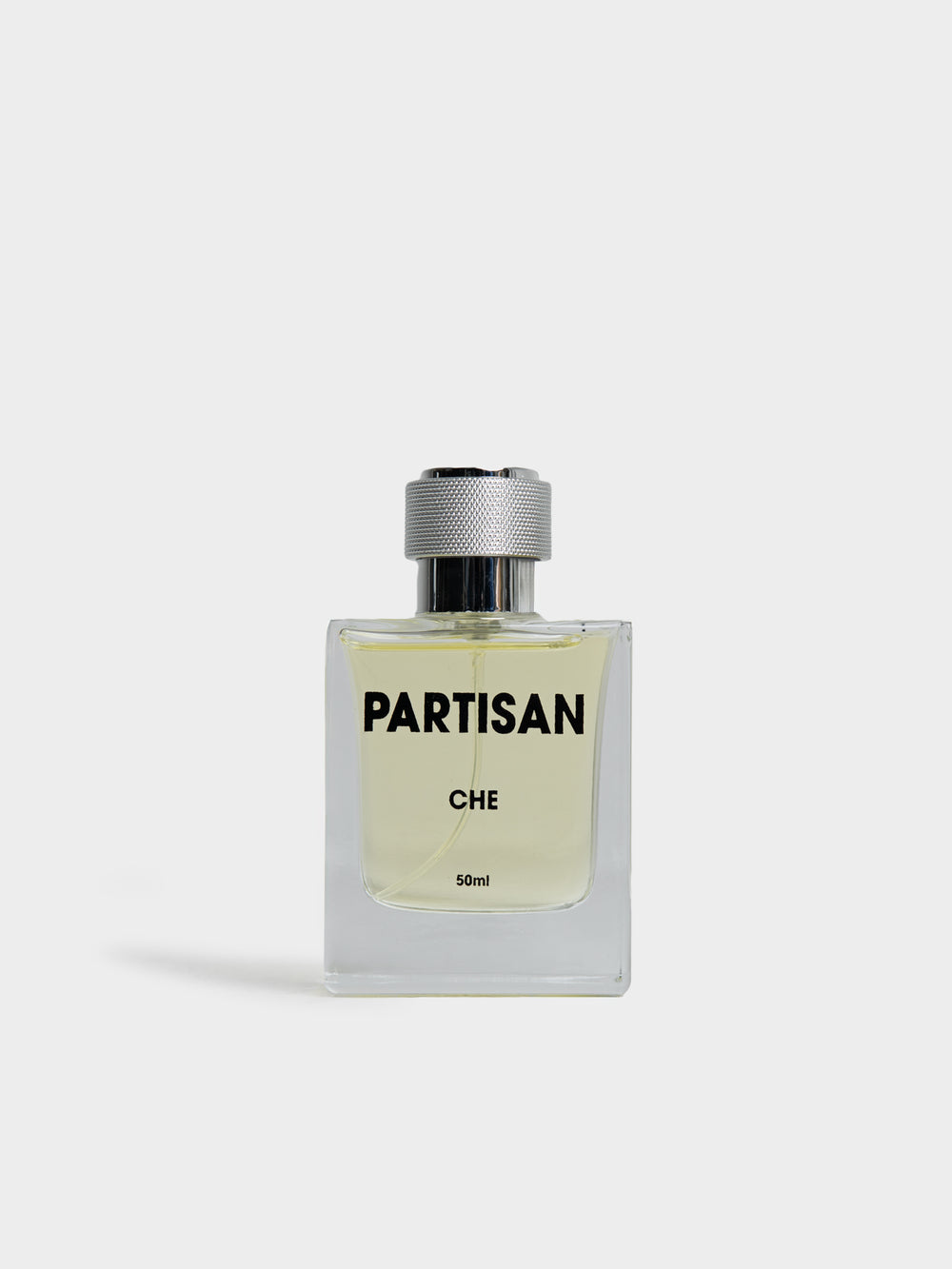 Partisan Fragrance Che White Ember Eau de Parfum 50ml glass bottle – side view