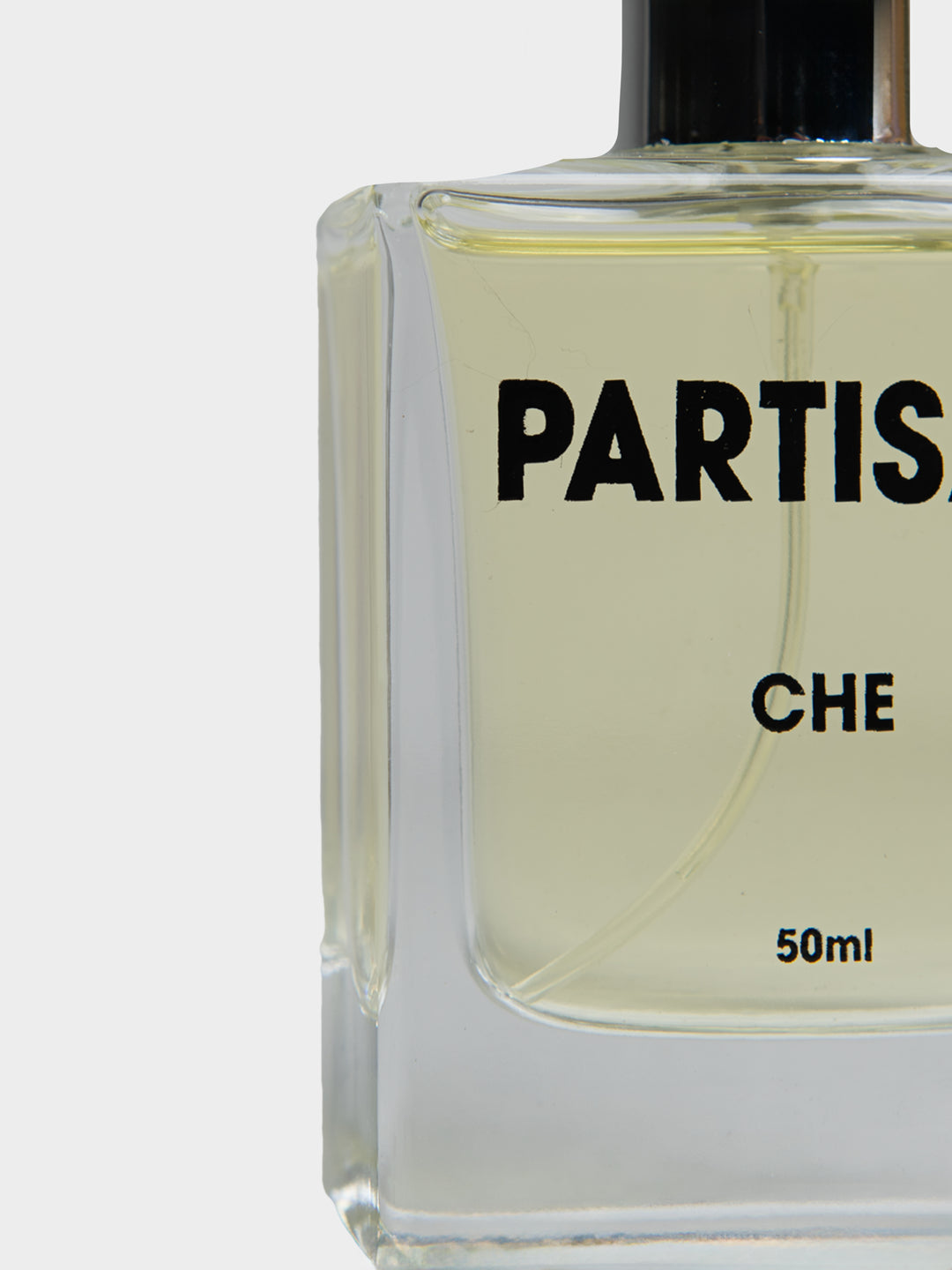 Partisan Fragrance Che White Ember Eau de Parfum 50ml – close-up of bottle label