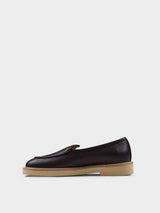 CAMDEN LEATHER SLIP ON - COFFEE