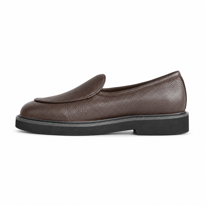 Camden Leather Slip On - Coffee Black