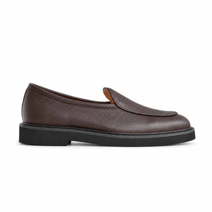 Camden Leather Slip On - Coffee Black