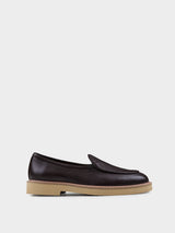 CAMDEN LEATHER SLIP ON - COFFEE
