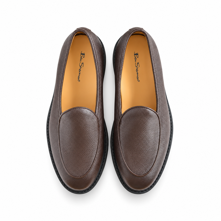 Camden Leather Slip On - Coffee Black