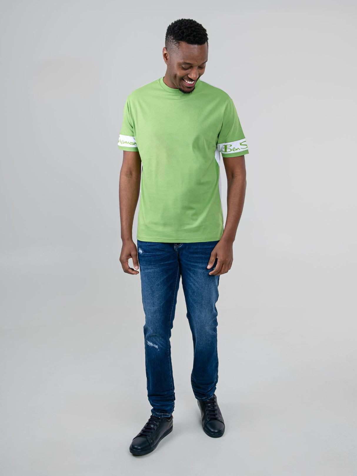 Color Block Tee - Piquant Green