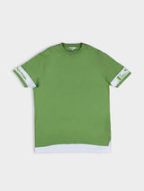Color Block Tee - Piquant Green
