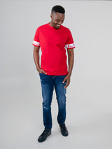 Color Block Tee - Red