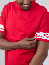 Color Block Tee - Red