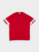 Color Block Tee - Red