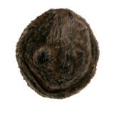 Cossack Faux Fur Hat - Black / Brown