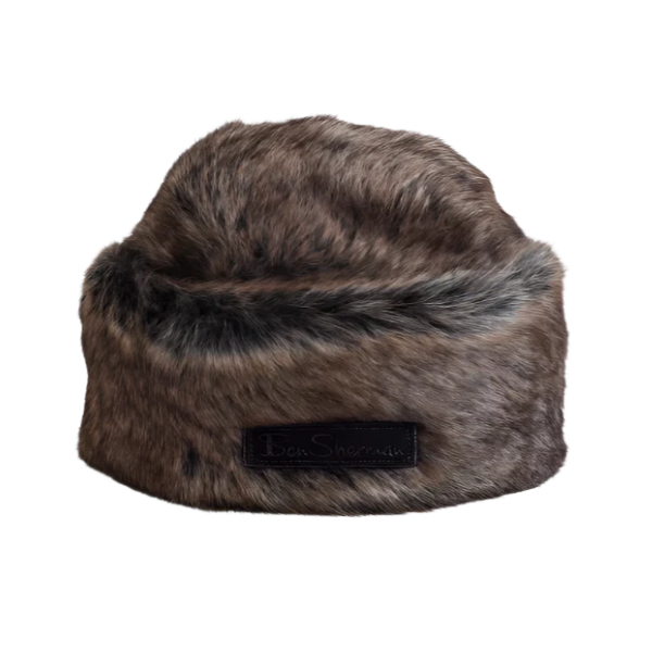 Cossack Faux Fur Hat - Black / Brown