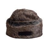 Cossack Faux Fur Hat - Black / Brown