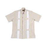 Cuba Libre Adlofo Short Sleeve Linen Shirt - Natural White