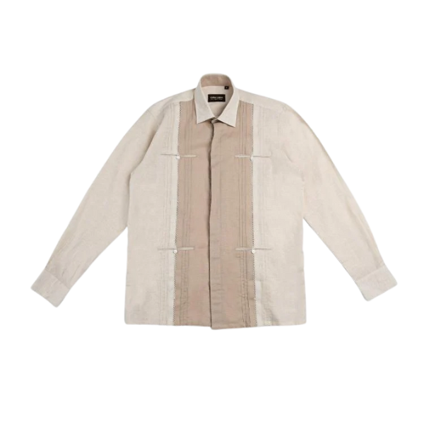 Cuba Libre Juan Long Sleeve Shirt - Natural Beige
