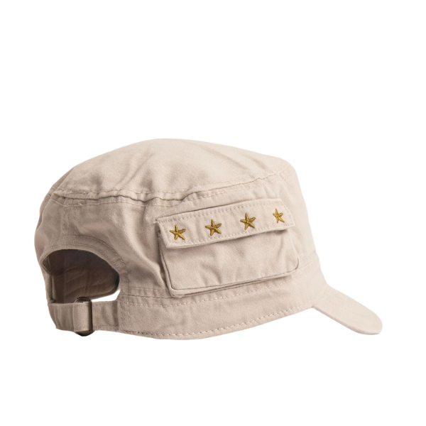 Cuba Military Cap - Stone - view 3