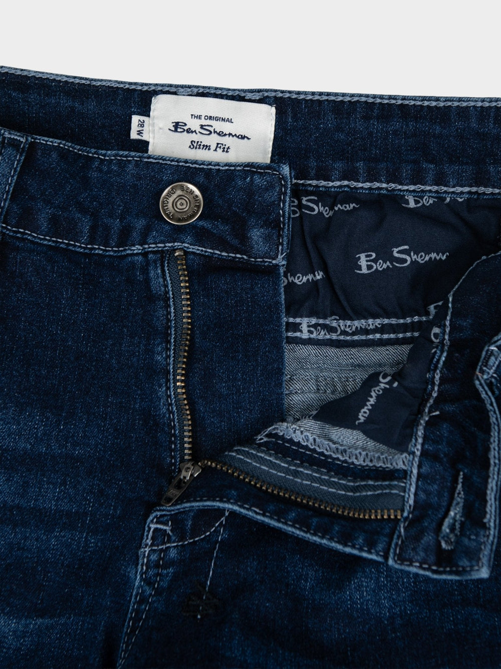 Cargo Slim Fit Denim - Dark Blue - view 2