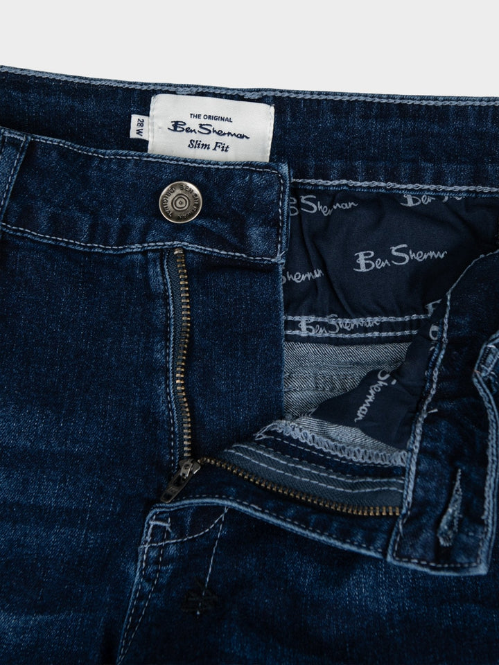 Cargo Slim Fit Denim - Dark Blue - view 2