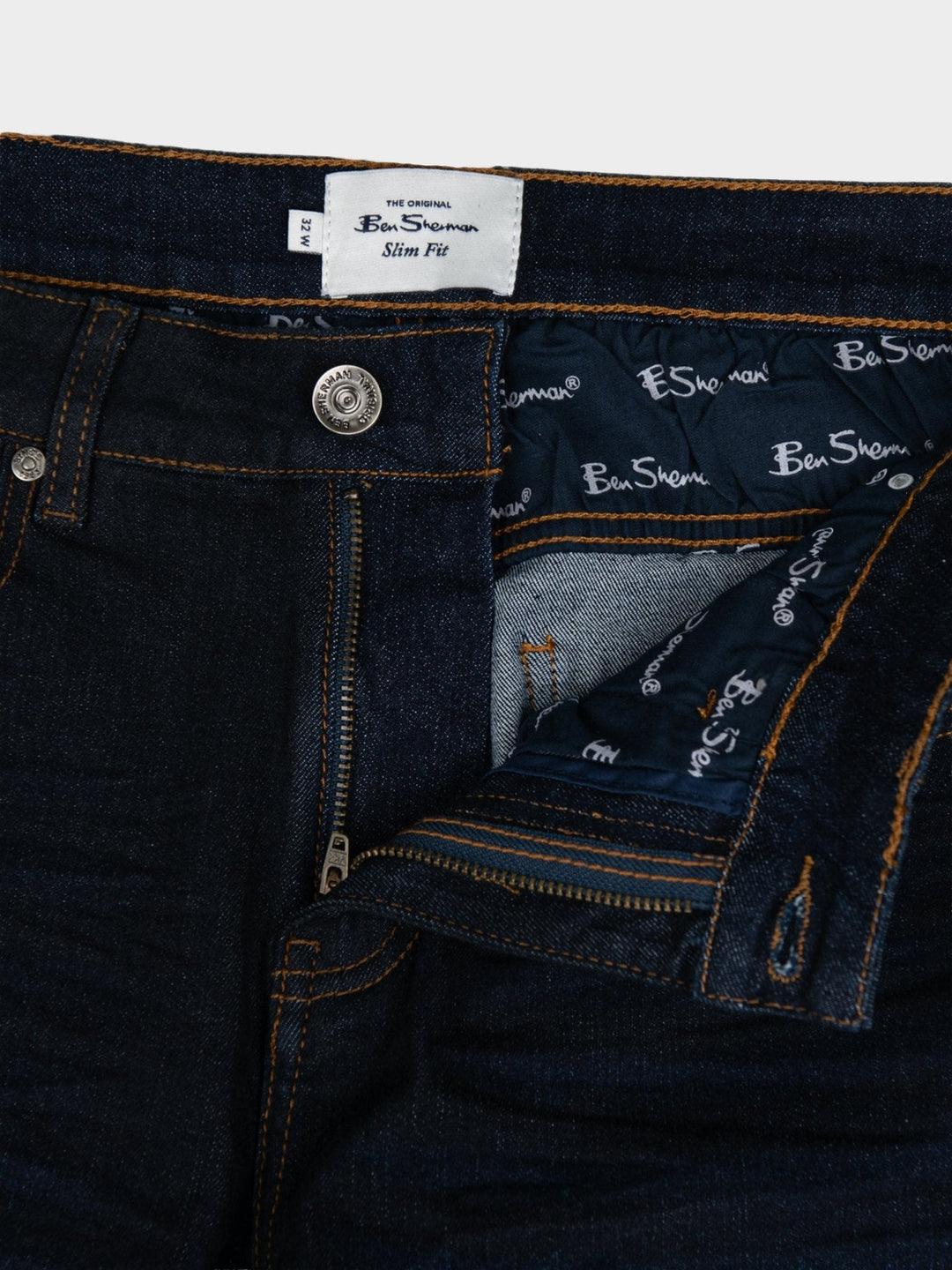 Slim Fit Garment wash Coated Spray - Dark Indigo - view 2