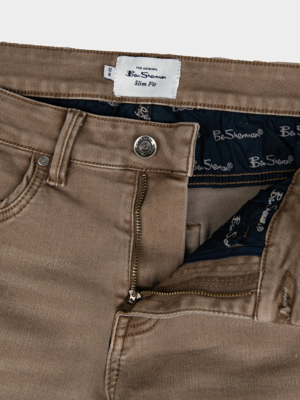 Slim Fit Garment Dye Denim - Desert - view 2