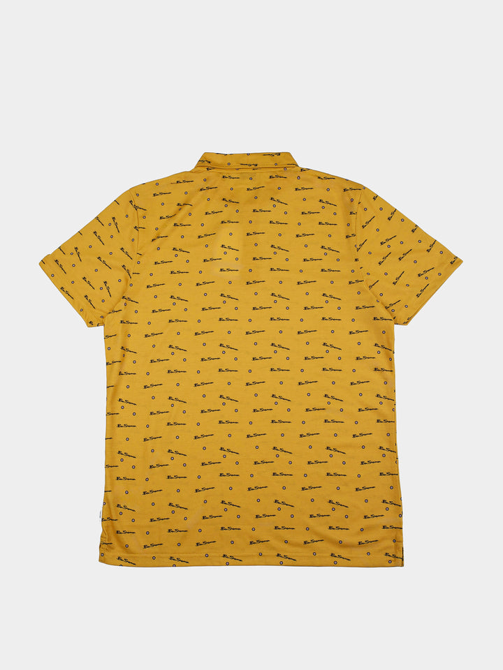 BEN TAR ALL OVER PRINT POLO - DIJON