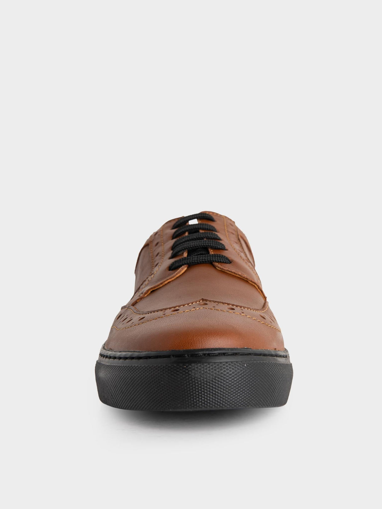 B Leather Brogue  - Tobacco