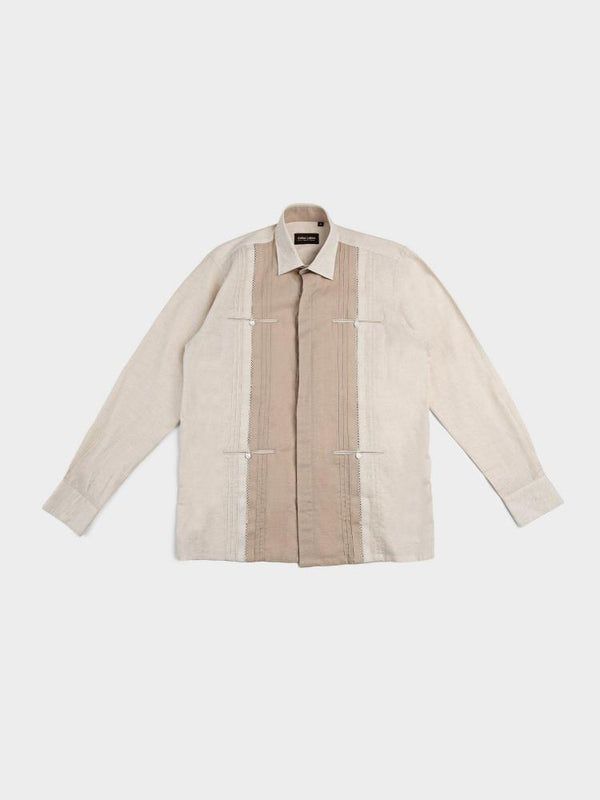 Cuba Libre Juan Long Sleeve Shirt - Natural Beige