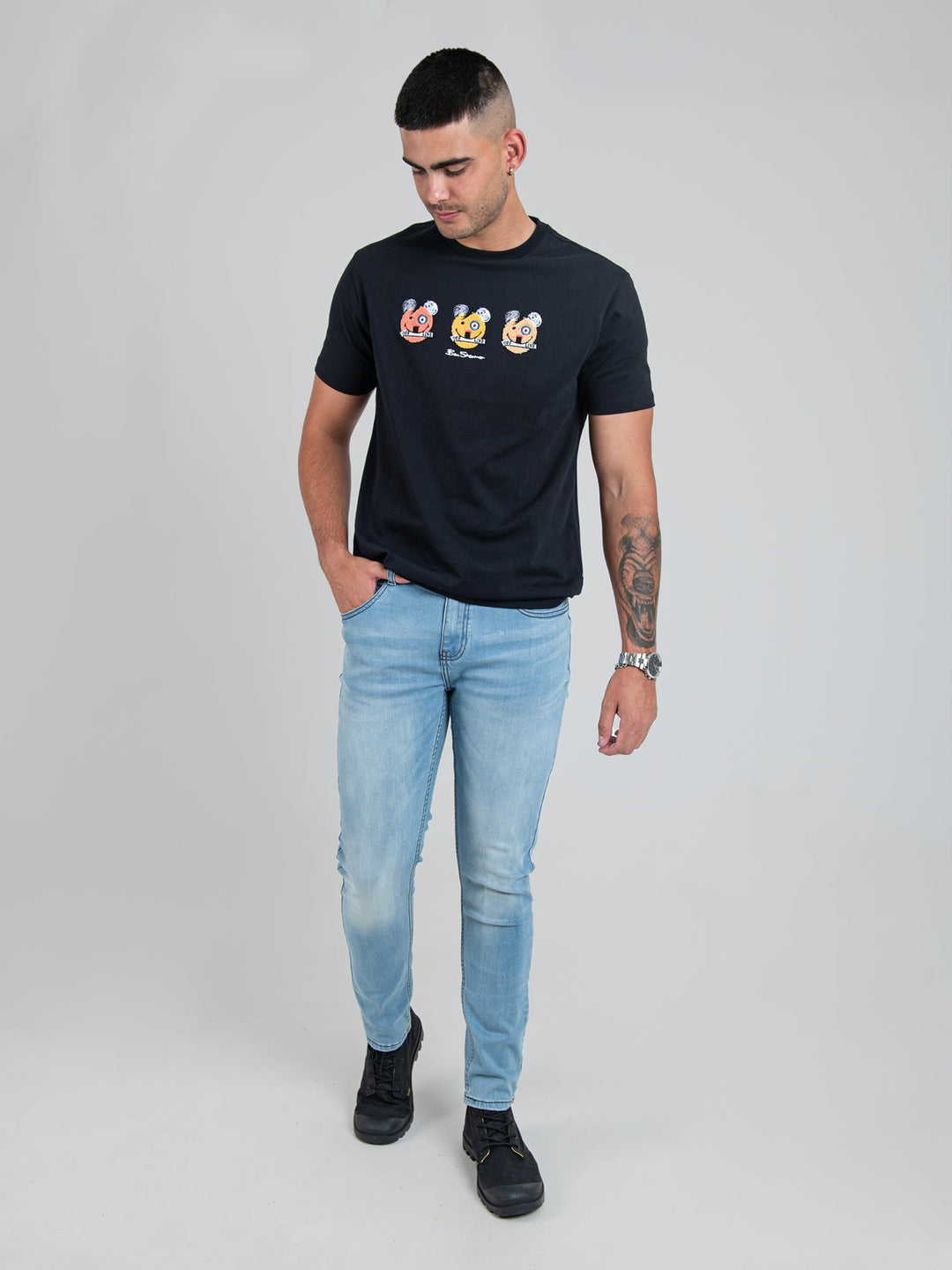 Essentials Slim Fit Denim - Light Blue - view 3