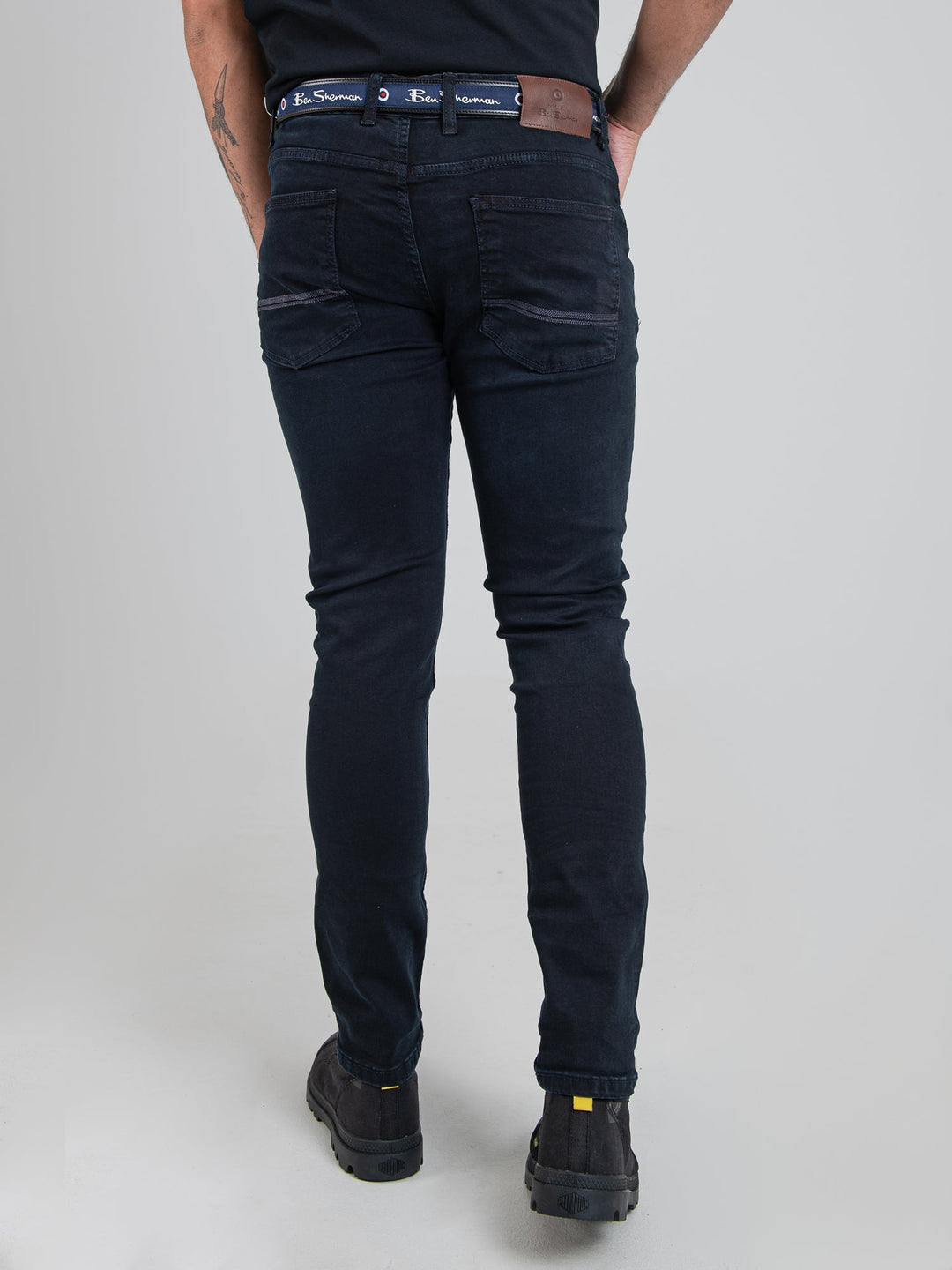 Essentials Slim Fit Denim - Blue Black - view 2