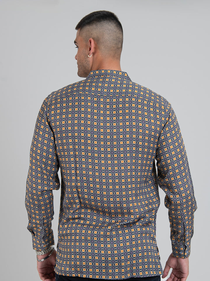 Yaci Tencel Print Long Sleeve Shirt - Multi - view 2