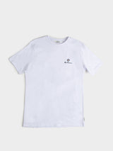 ESSENTIAL TAR PRNT CREW TEE SHIRT WHITE